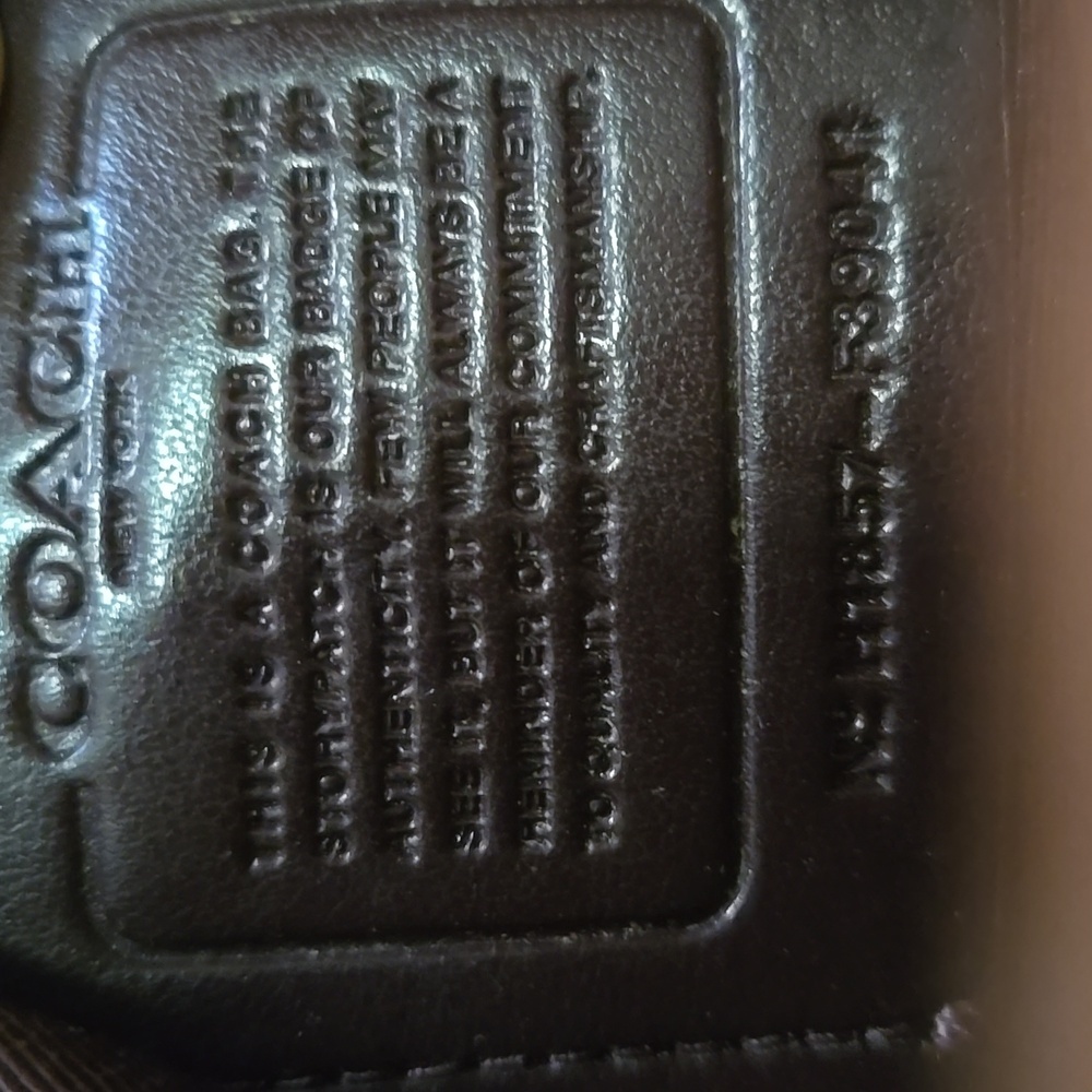 Coach File Brown and Purple Signature Crossbody Bag - Picture 7 of 13